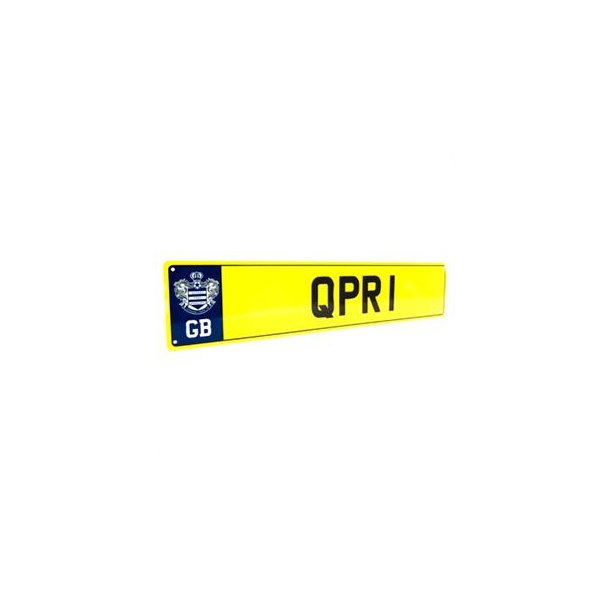 QPR nummerplade skilt